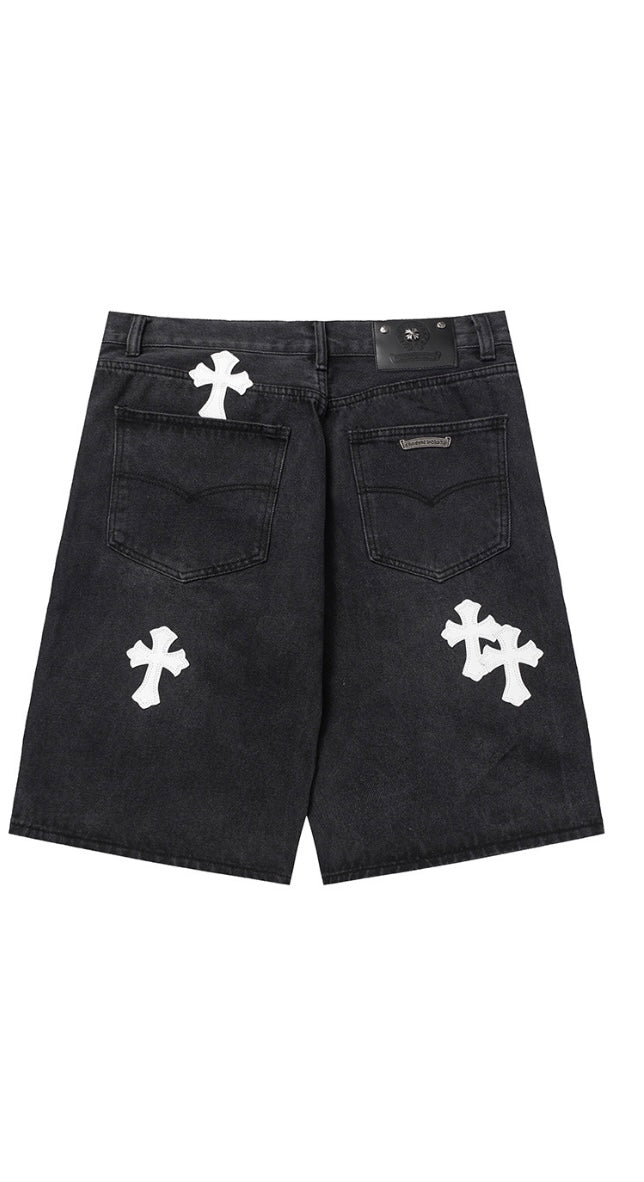 CHROME HEARTS DENIM SHORTS