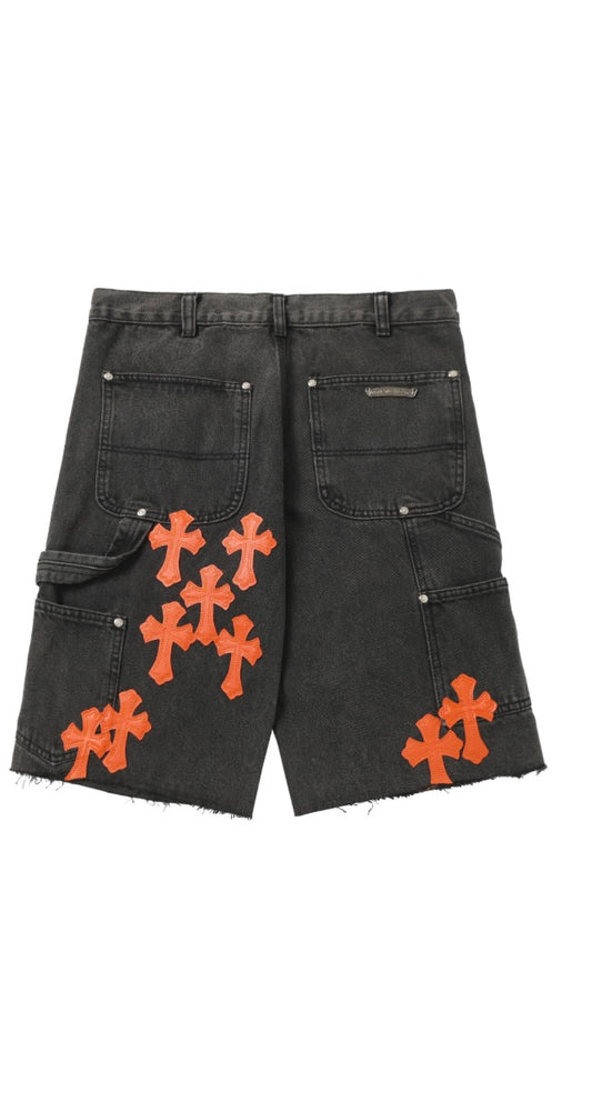 CHROME HEARTS DENIM SHORTS