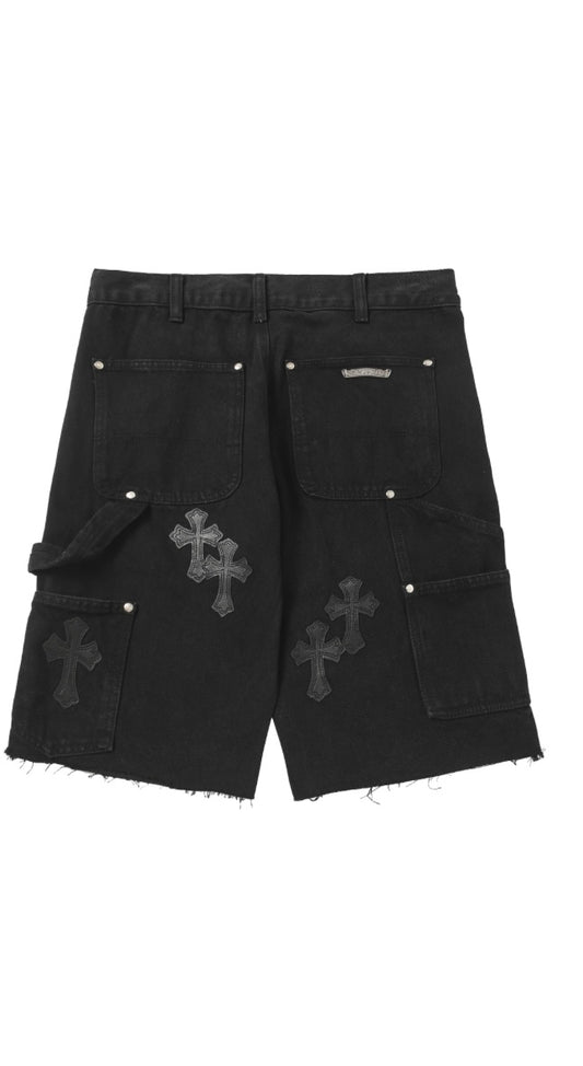 CHROME HEARTS DENIM SHORTS