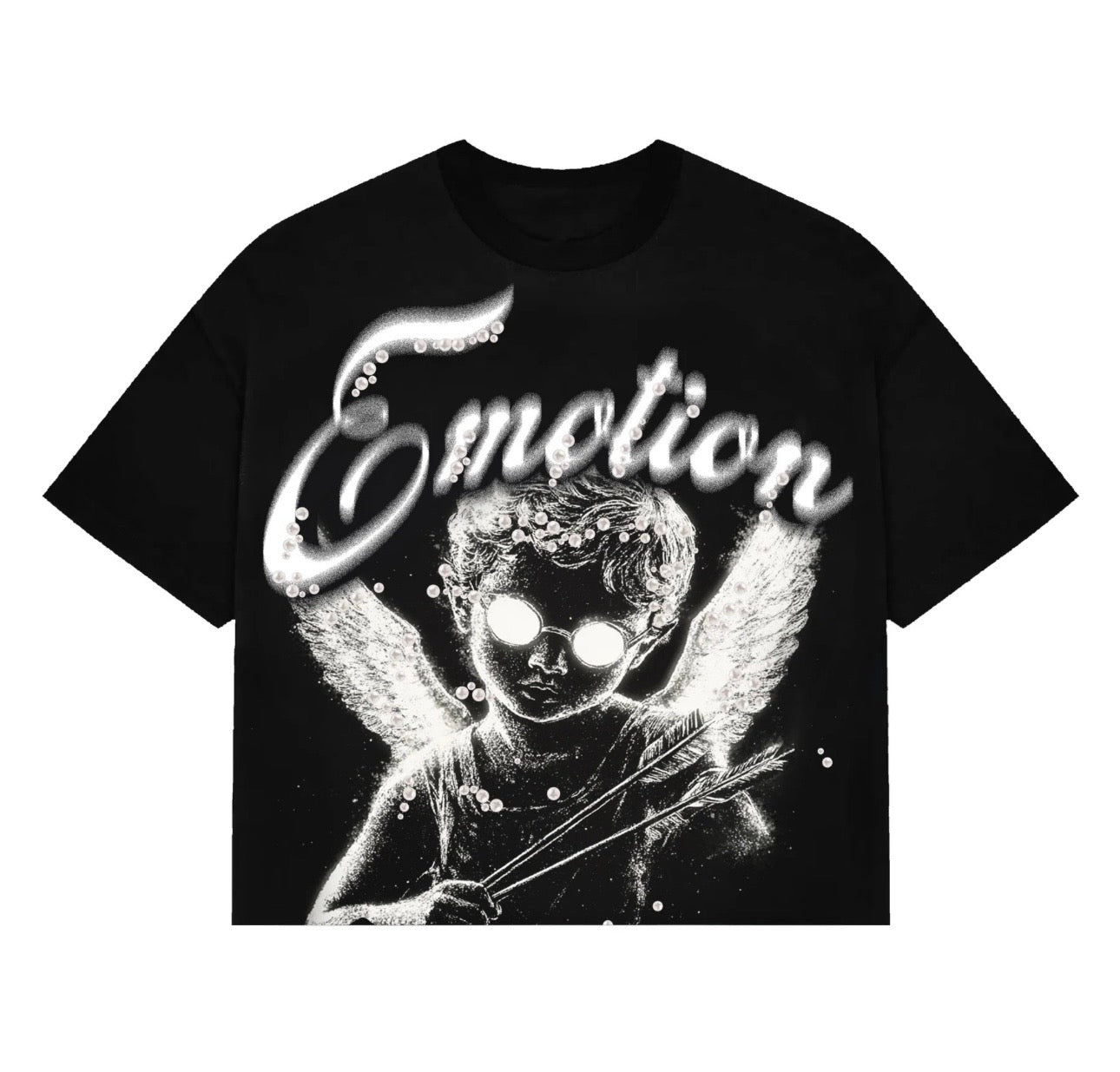 MIXED EMOTION “PEARL” CROPPED TEE