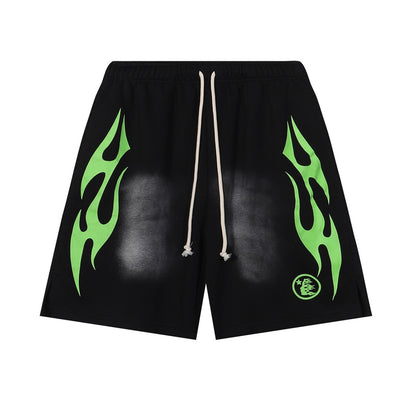 HELLSTAR SWEAT SHORTS “FLAMES”
