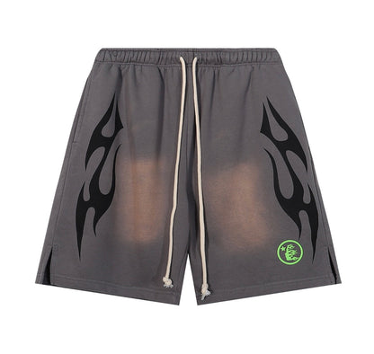 HELLSTAR SWEAT SHORTS “FLAMES”