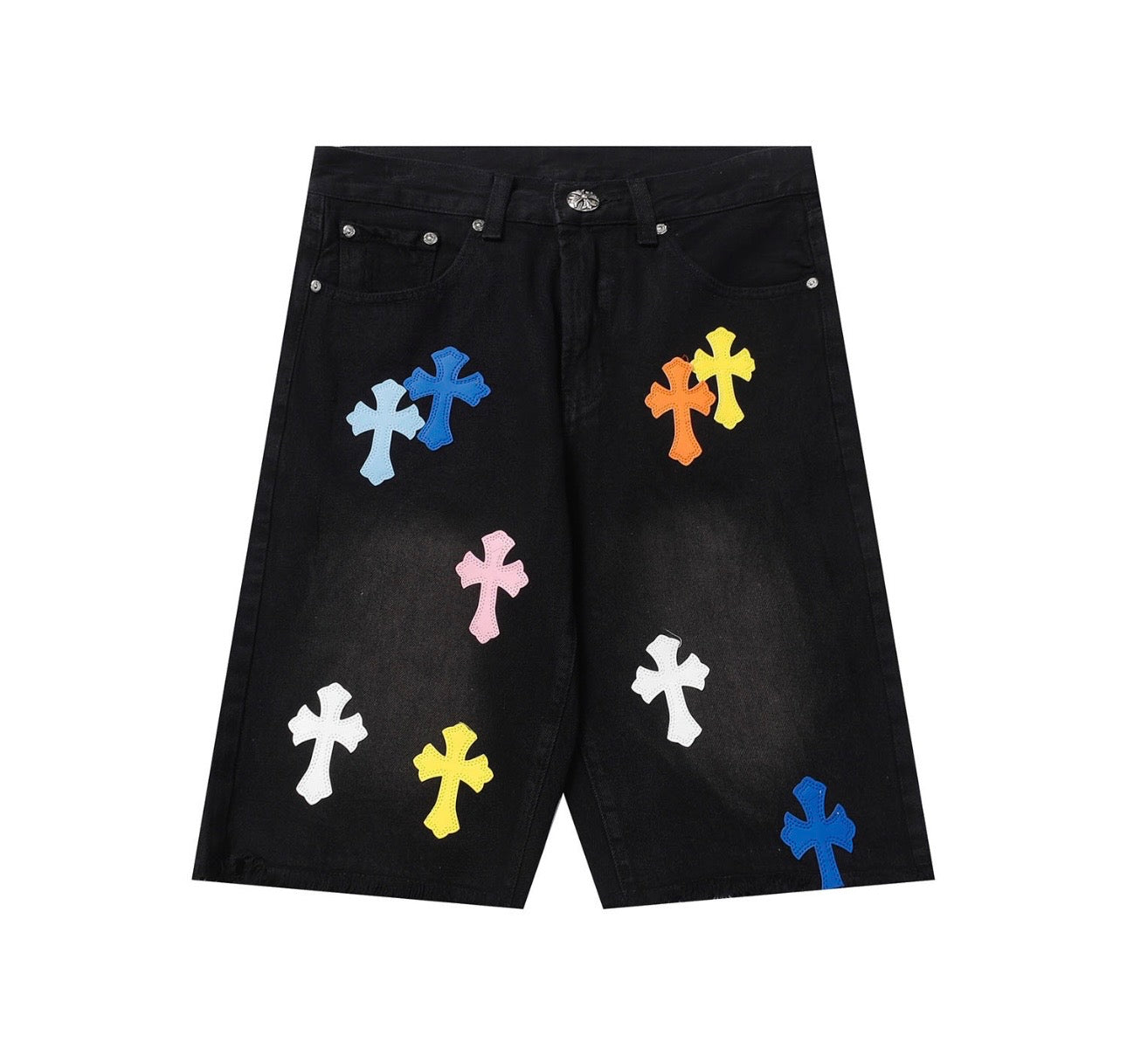 CHROME HEARTS DENIM SHORTS