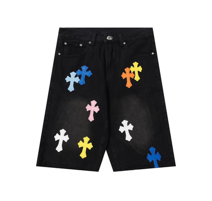 CHROME HEARTS DENIM SHORTS