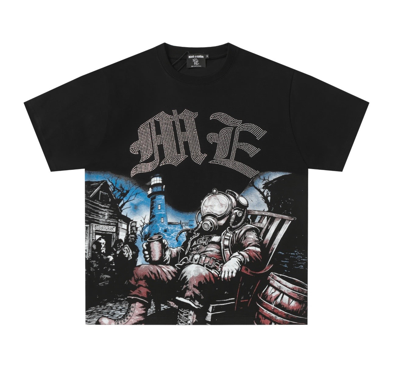 MIXED EMOTION “ASTRONAUT” RHINESTONE TEE