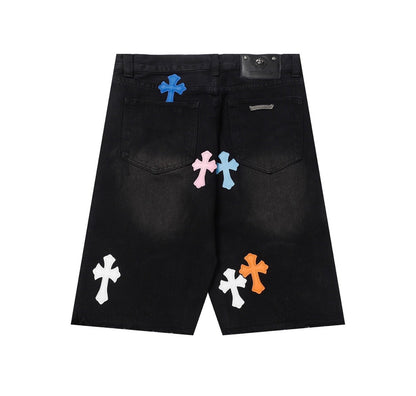 CHROME HEARTS DENIM SHORTS