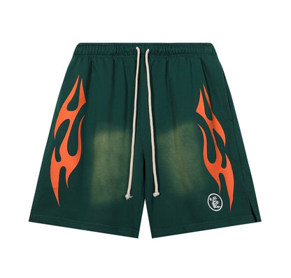 HELLSTAR SWEAT SHORTS “FLAMES”