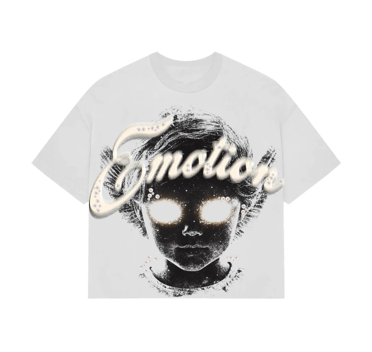 MIXED EMOTION “PEARL” CROPPED TEE