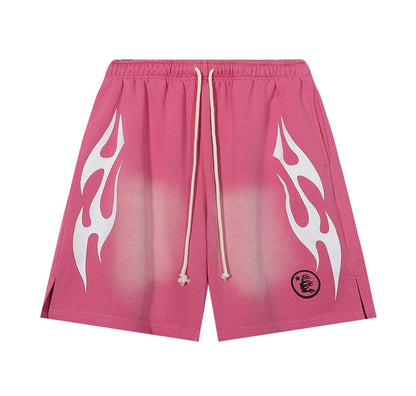 HELLSTAR SWEAT SHORTS “FLAMES”