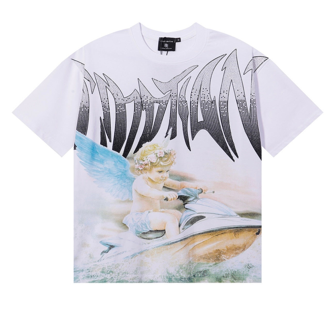 MIXED EMOTION “JETSKI” RHINESTONETEE