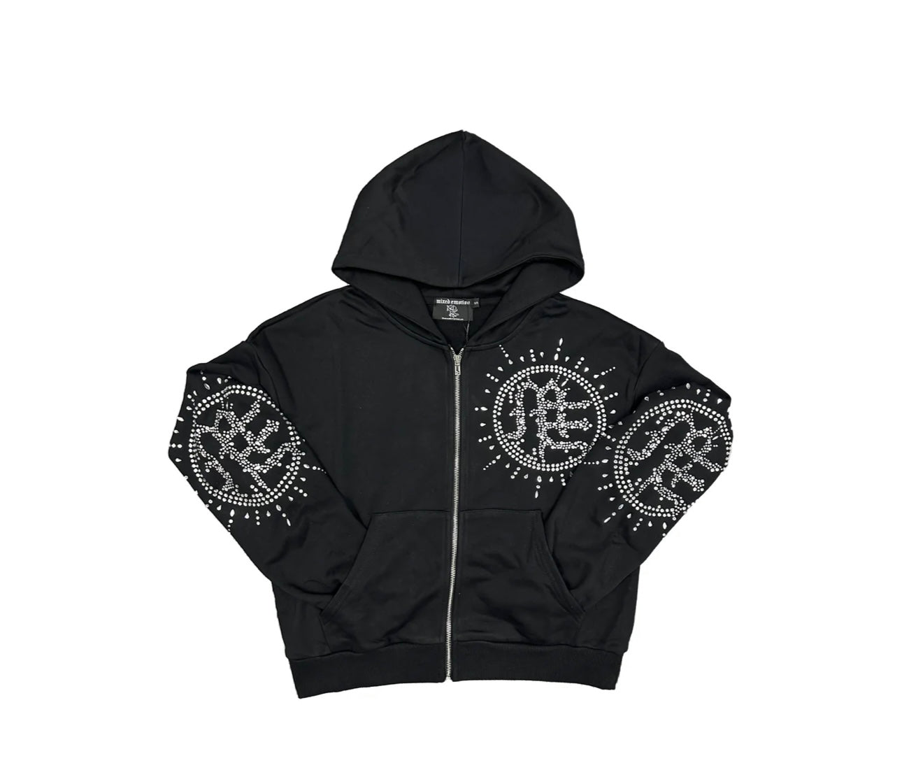MIXED EMOTION “ECLIPSE” RHINESTONE HOODIE